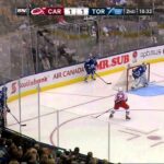 Jordan Staal goal Feb 4 2013 Carolina Hurricanes vs Toronto Maple Leafs NHL Hockey