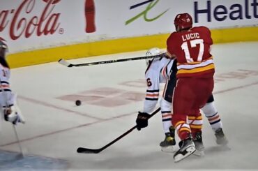 Milan Lucic With A DANGEROUS HIT Late In This Game On Philip Broberg