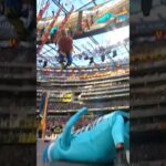 Logan Paul frog splash to KSI the PRIME bottle! #wrestlemania