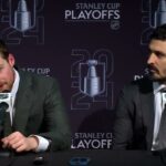 Alexis Lafrenière on Artemi Panarin's game winning goal and Panarin's play in the postseason.