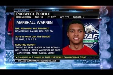 NHL Now:  Marshall Warren gives insight on his hockey experience  Jun 18,  2019