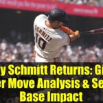 Casey Schmitt Returns: Giants Roster Move Analysis & Second Base Impact