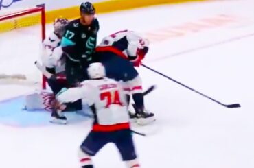 Martin Fehervary Injury left ice bleeding after a puck deflected into his face | Capitals vs Kraken