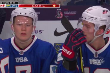 2018 WJC: Highlights - USA 2, Sweden 4 (Semifinals)