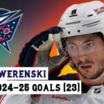 Zach Werenski (#8) All 23 Goals of the 2024-25 NHL Season