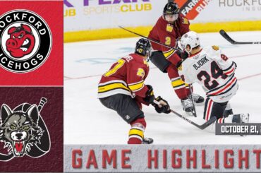 IceHogs Highlights: IceHogs vs Wolves 10/21/23