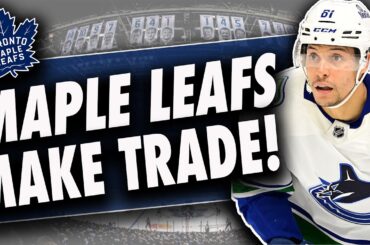 Maple Leafs trade for Dakota Joshua! Whats next?