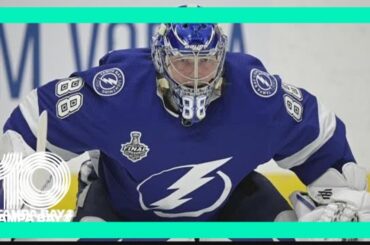 A Canadian couple creates designs for Lightning star Andrei Vasilevskiy’s signature helmets