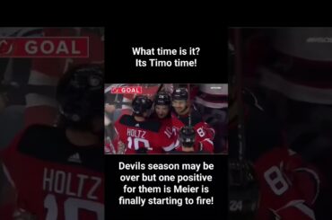 Timo Meier forces his way through traffic to score nifty goal to tie the game! #nhlhighlights