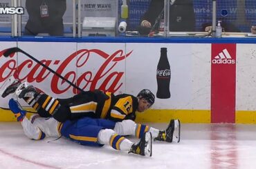 Zach Aston-Reese Huge Hit Against Dylan Cozens, Colin Miller Takes Exception
