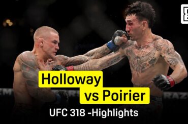 Max Holloway vs Dustin Poirier 3 | UFC 318 | DAZN Highlights