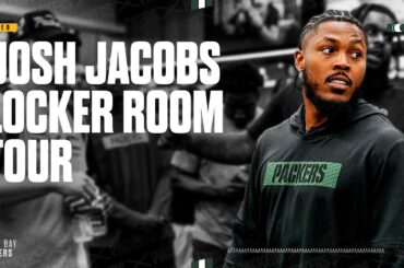 Packers RB Josh Jacobs tours the new locker room