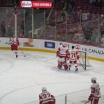 Detroit Red Wings goalie Cam Talbot warms up 4/8/25