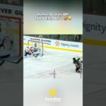 Clayton Keller Scores Off Alex Romanov’s Nuts 😂 #nhl #hockey #keller #romanov