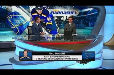 NHL Tonight:  Ivan Barbashev re-signs with Blues for two years  Sep 3,  2019