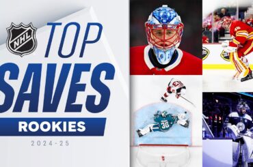 Best NHL ROOKIE Saves from 2024-25 🚫🏒