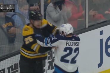 Austin Poganski And Brandon Carlo Drop The Gloves