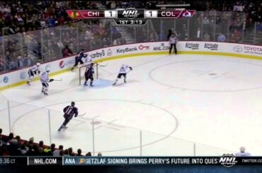Paul Stastny PPG 1-1 Mar 8 2013 Chicago Blackhawks vs Colorado Avalanche NHL Hockey