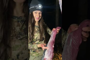 Hunt, Butcher, & Cook Venison Backstrap #shorts