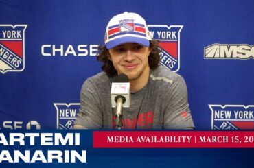 New York Rangers: Artemi Panarin Postgame Media Availability | Mar. 15, 2022