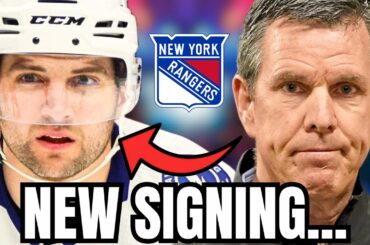 NEW YORK RANGERS have SIGNED ANOTHER PLAYER...