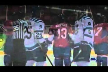 Jimmy Oligny Game Misconduct vs Chicoutimi Jan 19, 2012