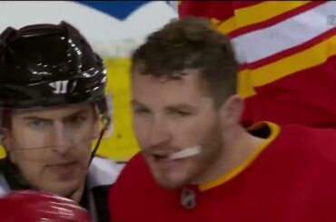 Jake Muzzin Heated Moment With Matthew Tkachuk, Scrum Between Maple Leafs and Flames
