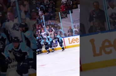 Chase De Leo strikes first against Rockford  #hockey #goal