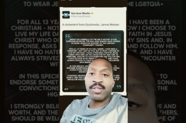 San Jose Sharks Goalie, James Reimer REFUSES to bow to LGBTQ