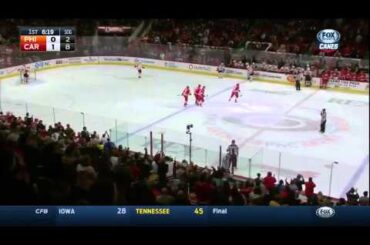 Brad Malone first as a Hurricane - Flyers 0 vs. Canes 1 - Jan 2nd 2015 (HQ)