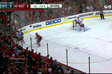 Marcus Johansson snapshot goal 1-1 NY Islanders vs Washington Capitals April 15 2015 NHL
