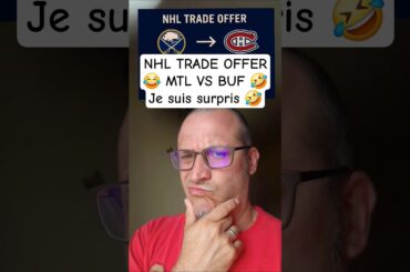 NHL TRADE OFFER 😂 MTL VS BUF 🤣 Je suis surpris 🤣 #lnh #hockey #nhl