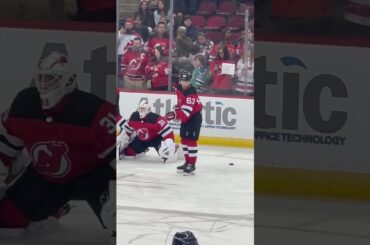 NJ Devils Jesper Bratt Warmup Tricks #njdevils #reels #reel #reelvideo #reelsvideo