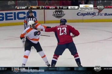 Wayne Simmonds vs Tyson Strachan Sep 27, 2013