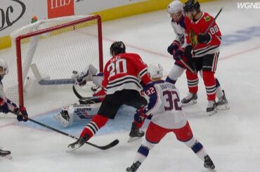 Korpisalo's spectacular paddle save