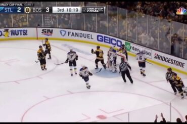 Torey Krug Monstrous hit on Robert Thomas Game 1 Stanley Cup Final