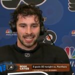 NOAH CATES PostGame Interview | Florida Panthers vs Philadelphia Flyers