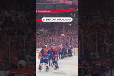 Stuart Skinner Feeling The Shutout Love in Edmonton 🧡