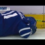 Colin Blackwell Takes Accidental Puck to Face