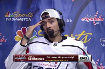 Alex Ovechkin videobombs Jonas Siegenthaler