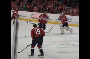 Alexander Ovechkin &  Nicklas Backstrom pregame - December 18, 2015