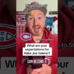 What do you expect from Montreal Canadiens Joe Veleno?