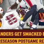 Washington Commanders Lose 48-18 at New England Patriots LIVE REACTION