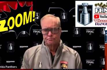 Paul Maurice on Zoom! Florida Panthers Fly Home, Game 6 of Cup Final in Sunrise on Tuesday