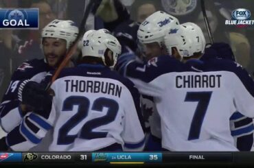 Andrew Copp 2-0 Goal vs Blue Jackets Oct 31 2015 | FIRST NHL GOAL