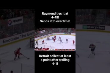 Lucas Raymond scores late goal to tie the game at 4-4! #lgrw #canadiens