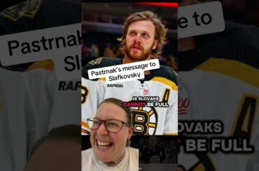 David Pastrnak Said THIS About Slafkovsky