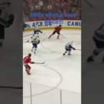 Collin Delia with 2 wonderful saves one getting the leg up and denying the goal!!!!!! #canucks #nhl