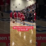 Freshman on Varsity be like 👀🏀 #shorts