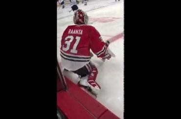 Antti Raanta Warming Up